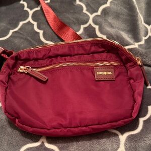 Poppin Burgundy Crossbody Bag
